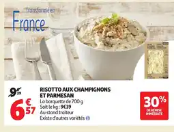 Auchan Risotto aux champignons et parmesan offre