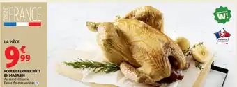 Auchan Poulet fermier rôti en magasin offre