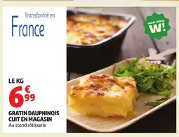 Auchan Gratin dauphinois cuit en magasin offre