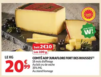 Auchan Comté aop juraflore fort des rousses offre