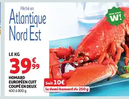 Auchan Homard européen cuit coupé en deux offre