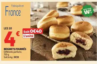 Auchan Beignets fourrés offre