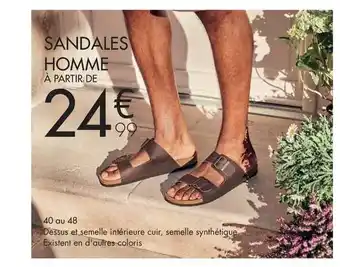 Gémo Sandales Homme offre