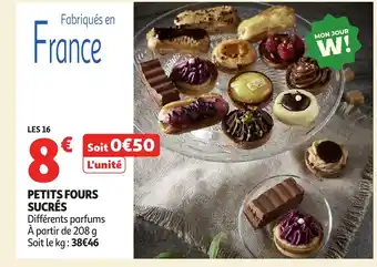 Auchan Petits fours sucrés offre