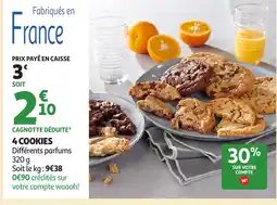 Auchan 4 Cookies offre