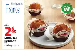 Auchan Muffins au nutella offre