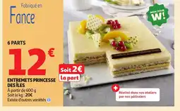 Auchan Entremets princesse des îles offre