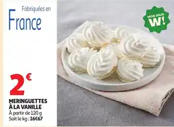 Auchan Meringuettes à la vanille offre