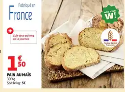 Auchan Pain au maïs offre