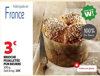 Auchan Brioche feuilletée pur beurre offre