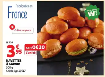 Auchan Navettes a garnir offre