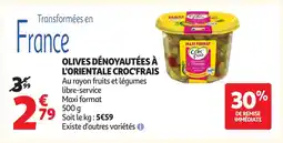 Auchan CROC'FRAIS Olives dénoyautées à l'orientale offre