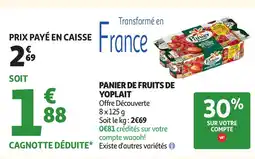 Auchan Panier de fruits de yoplait offre