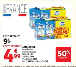 Auchan LACTEL Lait offre