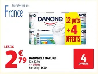 Auchan DANONE Le nature offre