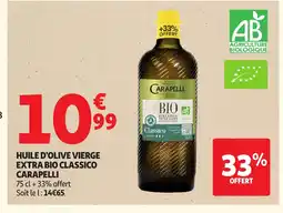 Auchan CARAPELLI Huile d'olive vierge extra bio classico offre