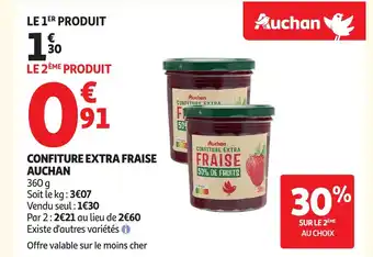 Auchan AUCHAN Confiture extra fraise offre