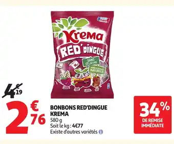 Auchan KREMA Bonbons red' dingue offre
