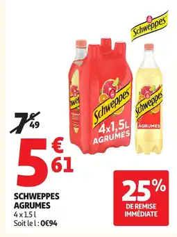 Auchan SCHWEPPES Agrumes offre