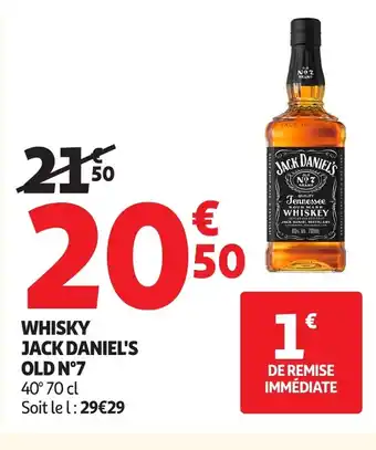 Auchan JACK DANIEL'S OLD N°7 Whisky offre
