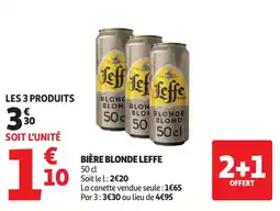 Auchan LEFFE Bière blonde offre