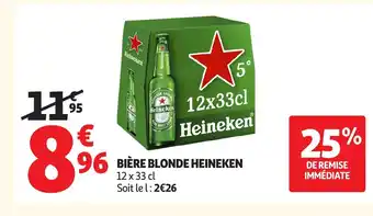 Auchan HEINEKEN Bière blonde offre