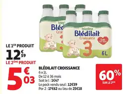 Auchan BLÉDILAIT Croissance offre