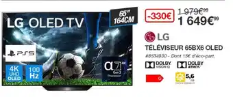 Costco Téléviseur 65bx6 Oled Lg offre