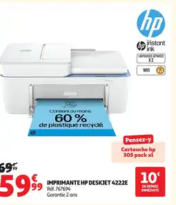 Auchan HP Imprimante hp deskjet 4222e offre
