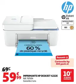 Auchan Imprimante hp deskjet 4222e offre