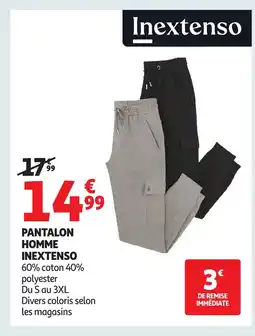 Auchan INEXTENSO Pantalon homme offre