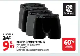 Auchan FREEGUN Boxers homme offre