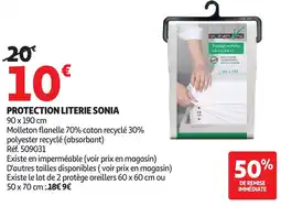 Auchan Protection literie sonia offre