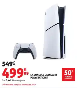 Auchan La console standard playstation 5 offre