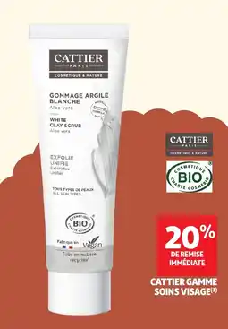 Auchan Cattier gamme soins visage offre
