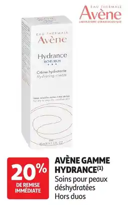 Auchan Avène gamme hydrance offre
