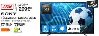 Costco Téléviseur Kd55a8 Oled Sony offre