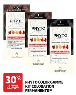 Auchan Phyto color gamme kit coloration permanente offre