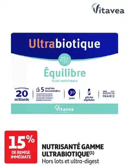Auchan NUTRISANTÉ GAMME ULTRABIOTIQUE offre