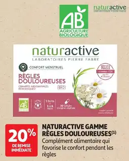 Auchan NATURACTIVE GAMME RÈGLES DOULOUREUSES offre