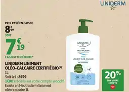 Auchan LINIDERM LINIMENT OLÉO-CALCAIRE CERTIFIÉ BIO offre