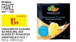 Intermarché Hyper Choucroute cuisinée au riesling, aux algues et échalotes angsthelm & fils offre