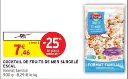 Intermarché Hyper Cocktail de fruits de mer surgelé escal offre