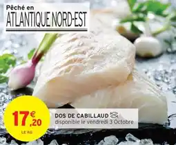 Intermarché Hyper Dos de cabillaud offre
