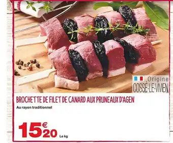 Brochette De Filet De Canard Aux Pruneaux D'agen