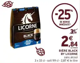 Intermarché Hyper Bière black by licorne offre