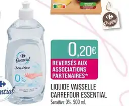 Match LIQUIDE VAISSELLE CARREFOUR ESSENTIAL offre
