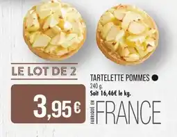Match TARTELETTE POMMES offre