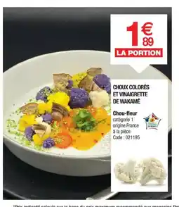 Promocash Choux colorés et vinaigrette de wakamé offre