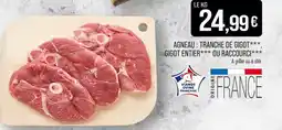 Match Agneau tranche de gigot gigot entier ou raccourci offre